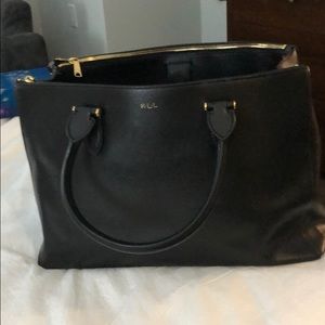 Lauren Ralph Lauren black bag with double zipper
